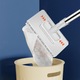 Mop, curata eficient, igienic, design de unica folosinta, cleste biomimetic rezistent, cu 4 lavete de schimb, fixare sigura, maner extins de 100 cm, entru utilizare umeda, cat si uscata - SWEEPI HOME & MARKER®