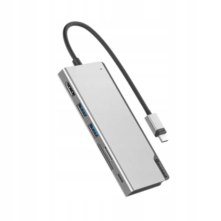 Хъб USB-C Alogic Dock UNI 6-в-1 4K@60Hz 100W PD четец на карти