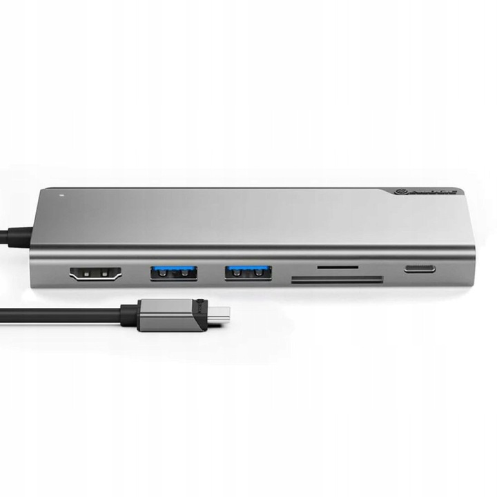 Hub USB-C Alogic Dock UNI 6-in-1 4K@60Hz 100W PD Cititor Card