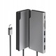 Hub USB-C Alogic Dock UNI 6-in-1 4K@60Hz 100W PD Cititor Card