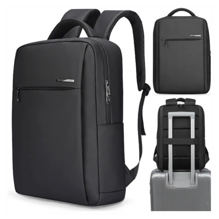 Rucsac laptop 15,6" Mark Ryden, impermeabil, negru, 40x30x10cm