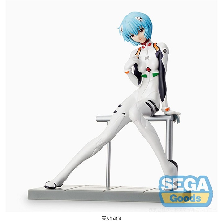 Figurina PVC Rei Ayanami, Evangelion: Noua Edtie Teatrala, 17cm, multicolor