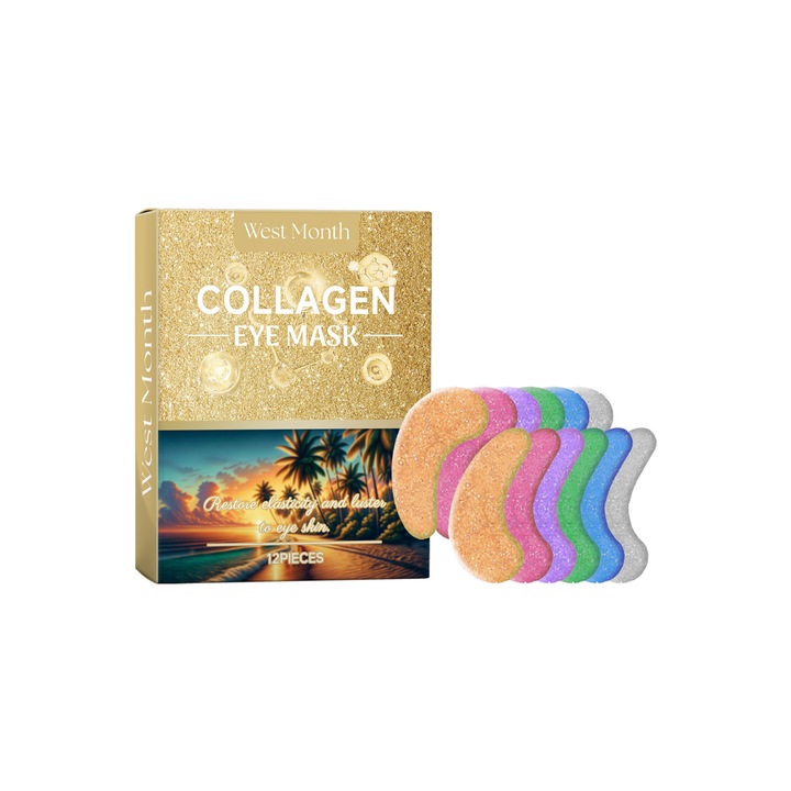 Masca pentru ochi Collagen West&Month, hidratare, reducere linii fine