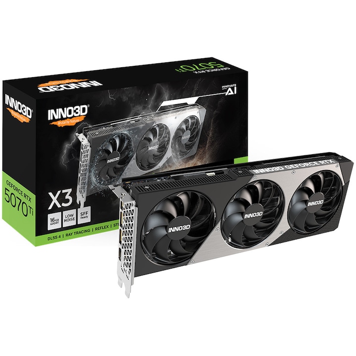 Placa video INNO3D GeForce RTX™ 5070 Ti X3 OC 16GB GDDR7 256 bit