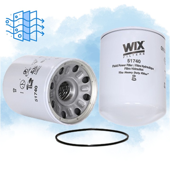 WIX 51740 hidraulika szűrő, 114 L/perc, 8 mikron, 10x15x22cm