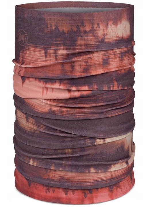Bandană multifuncțională Buff, ThermoNet, roșu garnet, material reciclat