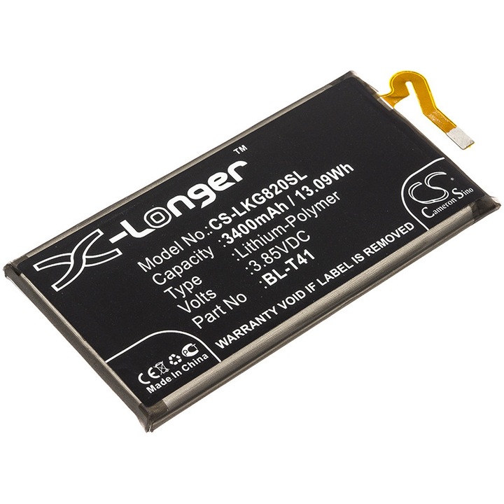 Baterie mobilă Cameron Sino CS-LKG820SL Li-Polymer 3400mAh, Negru, 84.80x42.40x5.10mm