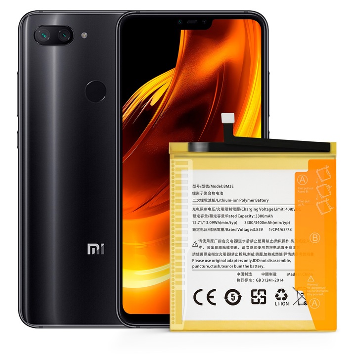 Батерия за Xiaomi Mi 8, NOWACELL BM3E, 3400 mAh, Li-полимер, нова