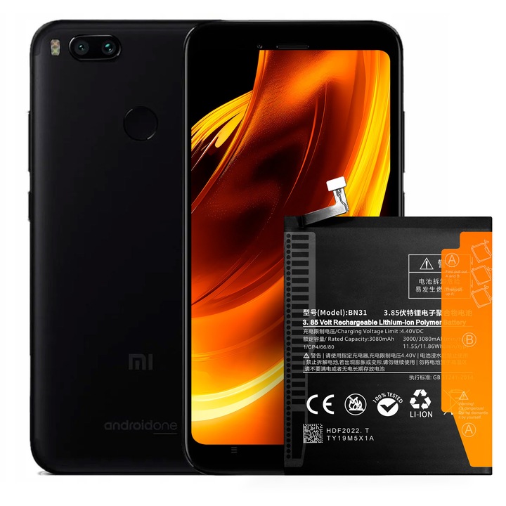 Baterie BN31 pentru Xiaomi Mi A1, 3080 mAh, NOWACELL