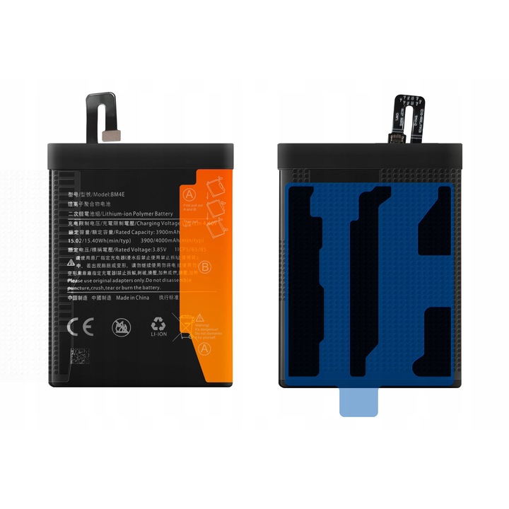 Akkumulátor Xiaomi Pocophone F1-hez, 4000 mAh, Li-Polimer, rögzítőszalaggal