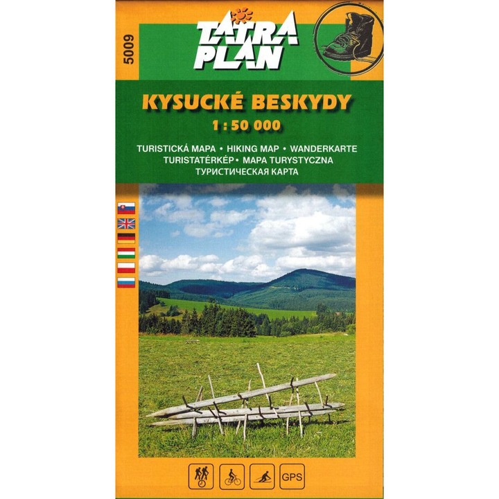Harta turistica Tatra Plan, 1:50 000, multilingva, 5009