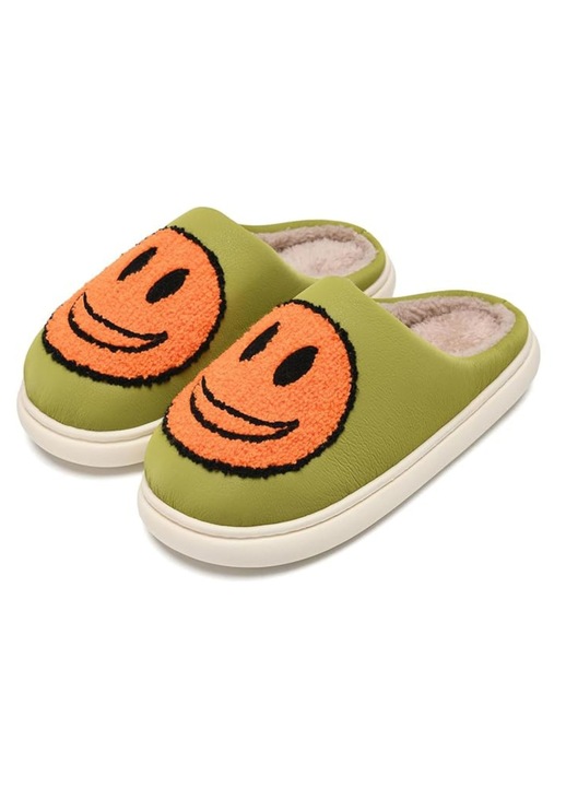 Papuci de casă maxvinci, retro, verde masliniu, mărimea, Verde masliniu, 38-39