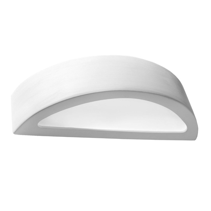 Sollux Lighting Atena kerámia fali lámpa, fehér, 40,5x14,5x10cm, 1x15W LED, modern