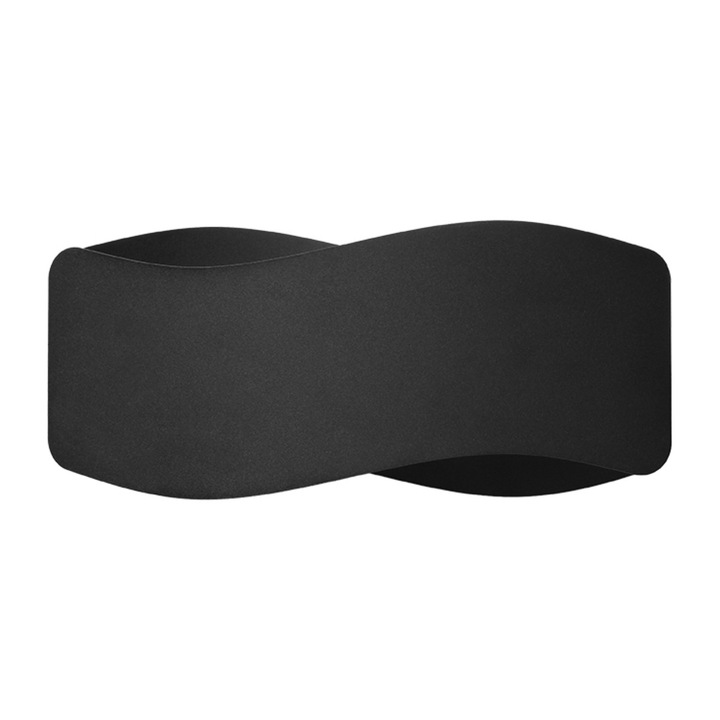 Aplica LUMILO TITANO, 1 sursa de lumina, neagra, 30x11x13cm