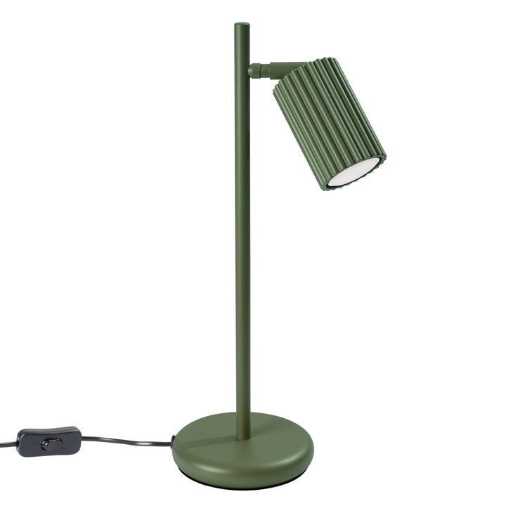 Lampa biurkowa LUMILO AMBER, 10W, verde oliv, 14.5x19.5x43cm