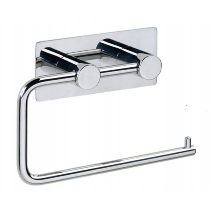 Bemeta EASY WC-papír tartó, rozsdamentes acél, fényes felület, 14.5x10x4.2cm