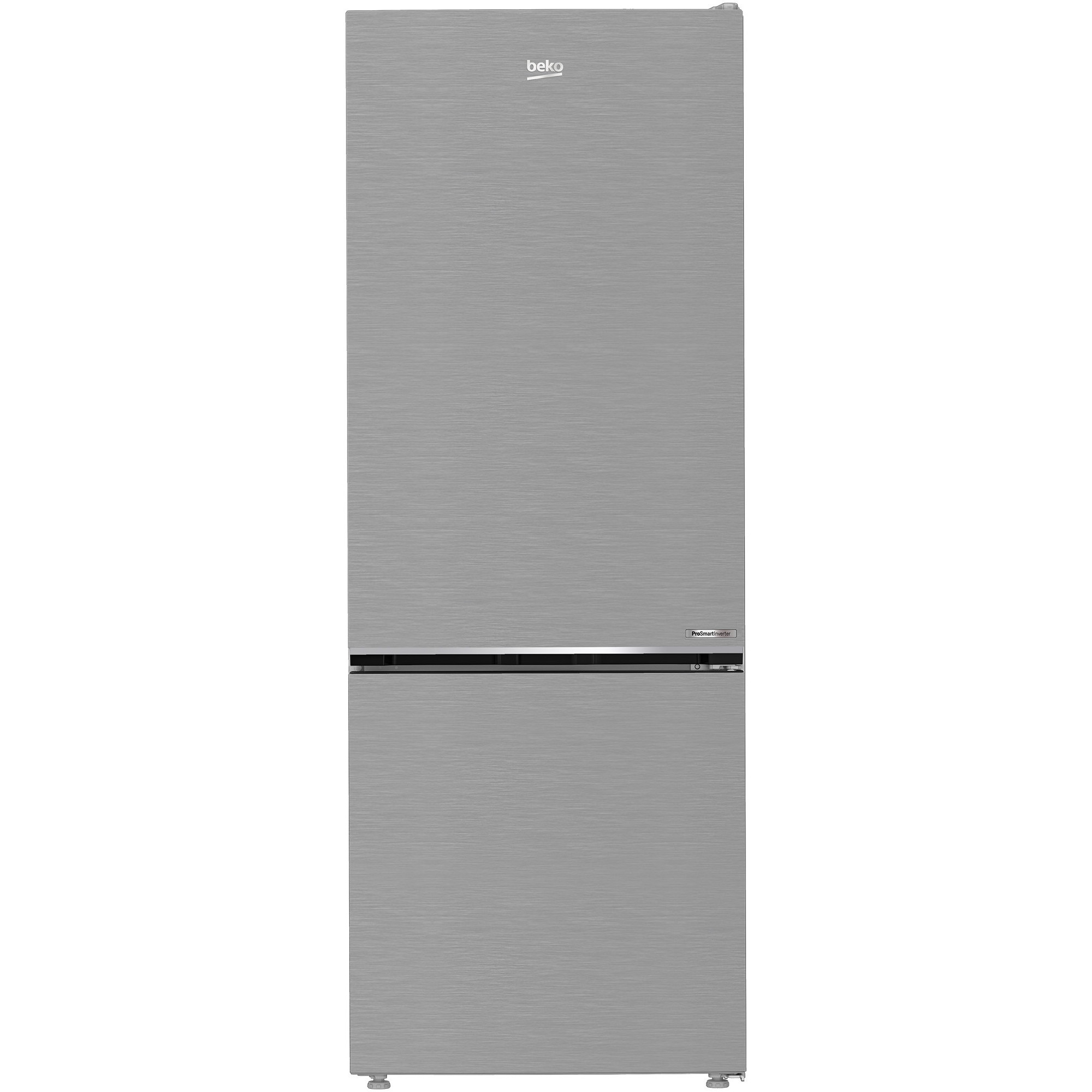 Combina frigorifica Beko B7RCNE566HXB1, 490 l, No Frost, Clasa C, Vacation Mode, Alarma usa, Iluminare LED, Metal Look