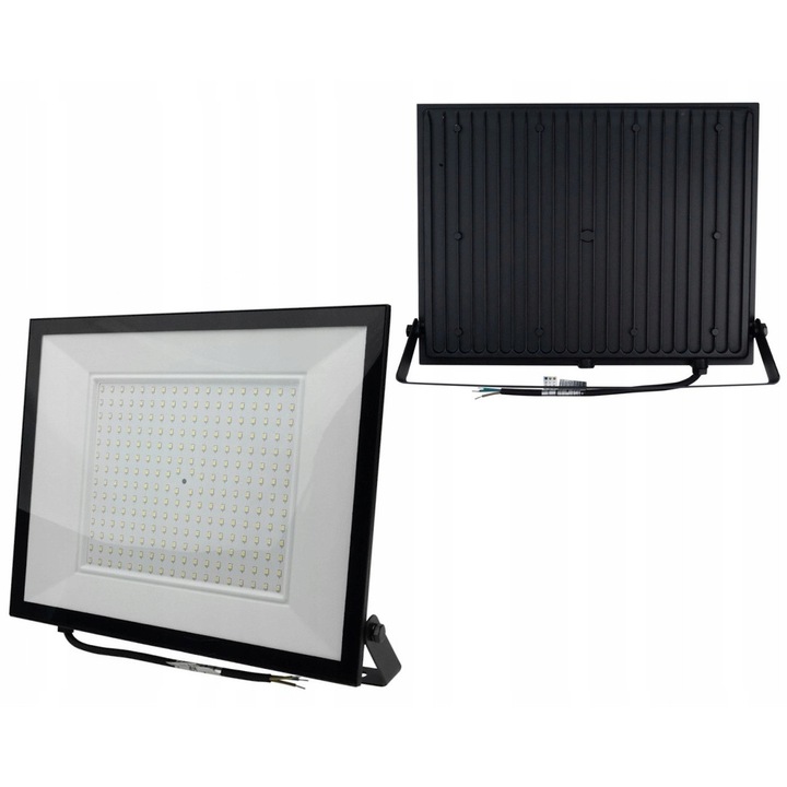 Reflector LED exterior ECOLIGHT 200W 4000K, negru, IP65