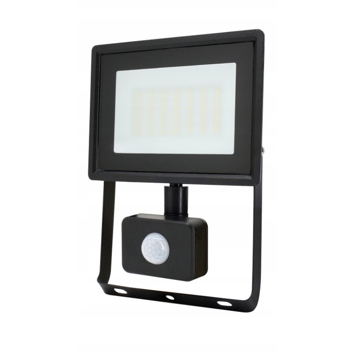 Reflektor LED Bemko Kastel 30W, 6500K, 2550lm, IP65, Fekete