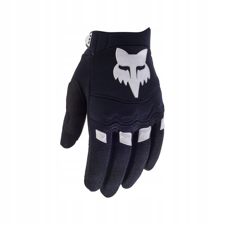 Mănuși moto FOX Dirtpaw, negru, M, protecții pentru încheieturi, palme ranforsate