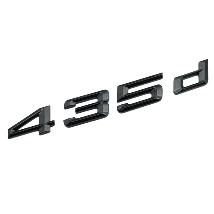 Emblema 435d spate portbagaj BMW, negru