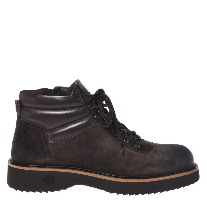 Baldinini, Ghete de piele intoarsa cu garnituri de piele, Maro inchis