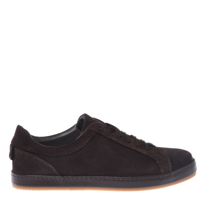 Baldinini, Pantofi sport low-cut de piele intoarsa, Maro