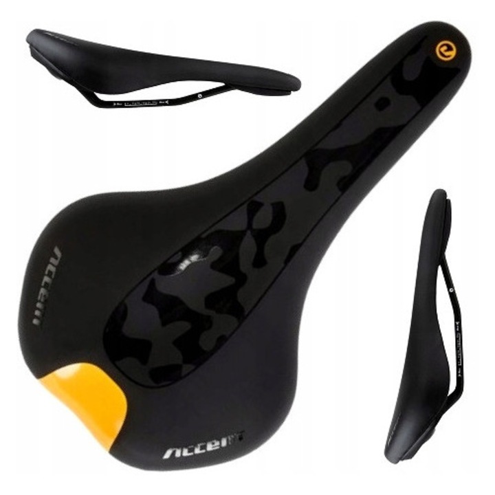 Sa de bicicletă Accent Furious Army Camo, ergonomic, spumă absorbantă, 270x152mm