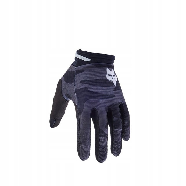 Manusi moto FOX 180 BNKR Camuflaj L, palma Clarino(R), manseta neopren