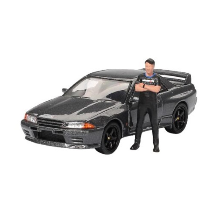 Мачета авто Nissan Skyline GT-R (R32) Nismo Nismo Gunmetal Tsugio Matsuda 1992 1:64 Mini GT MGT00869-R