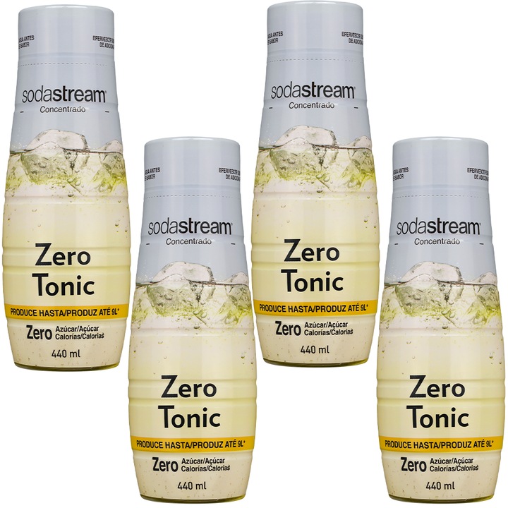 SodaStream szirup Tonic Zero 4x440ml koncentrát szódakészítőhöz cukormentes frissítő italpor diétás egészséges választás