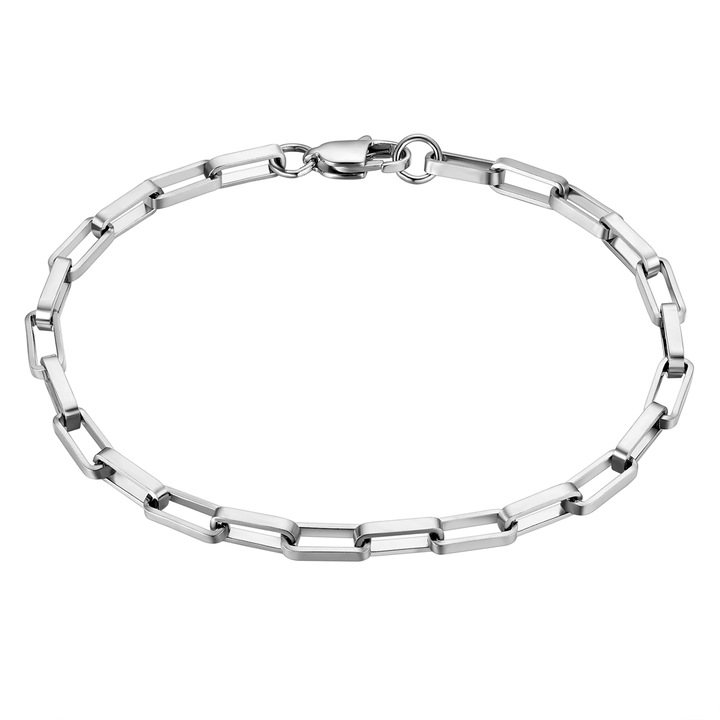 True Rebels, Bratara de lant din otel inoxidabil, Argintiu, 21 CM