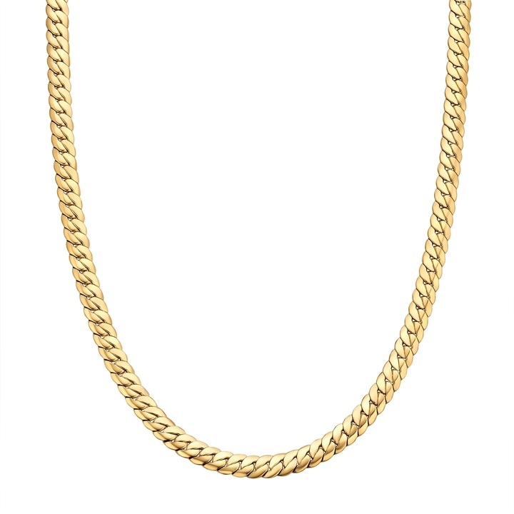 True Rebels, Colier placat cu aur de 14K, Auriu, 50 CM