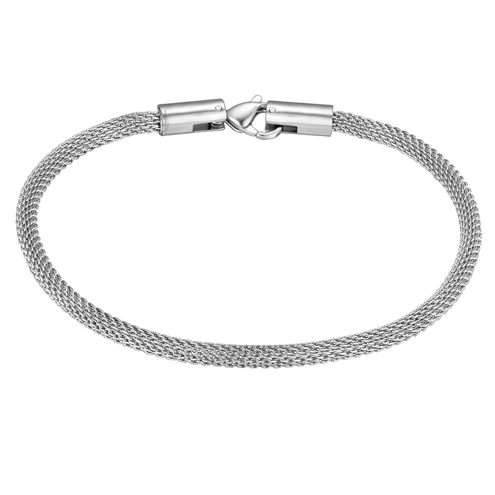 True Rebels, Bratara din otel inoxidabil, Argintiu, 21 CM