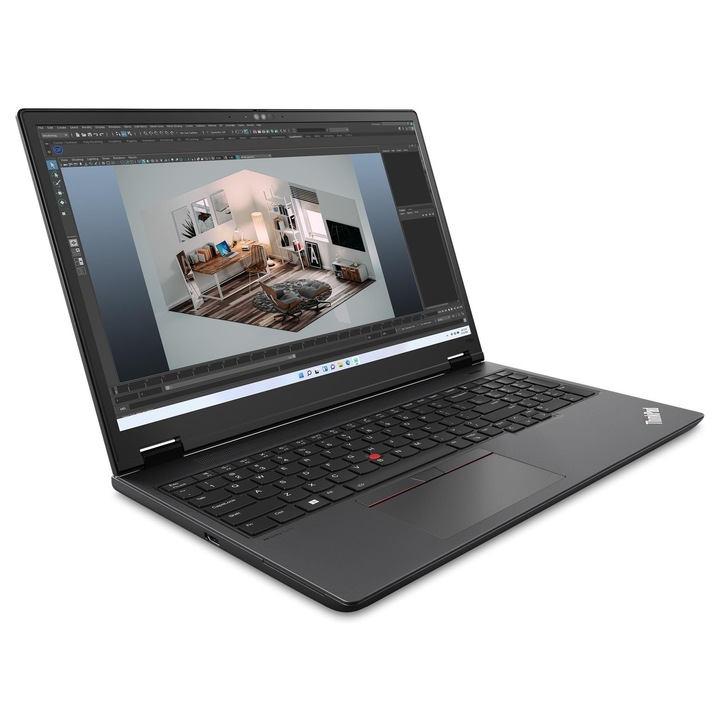 Laptop Lenovo ThinkPad P16s Gen 3 21KS000NGE, 16 inch 1920 x 1200, Intel 185H 16 C / 22 T, 2.3 GHz - 5.1 GHz, 24 MB cache, 28 W, 64 GB DDR5, 1 TB SSD, Intel Arc Graphics, Windows 11 Pro, Tastatura Germana