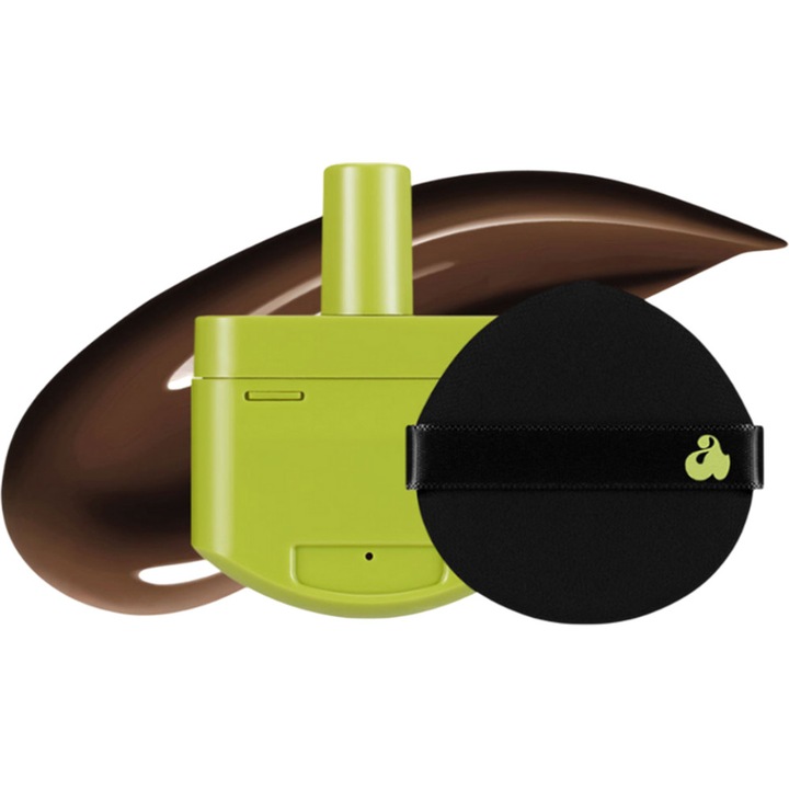 Fond de ten, UNLEASHIA, Satin Wear Healthy-Green Cushion Re-Feel, 51N Choco Fudge, 15 gr