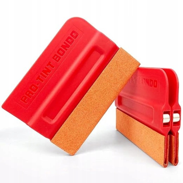 Racleta profesionala cu magnet pentru aplicarea foliei, 7x10cm, rosie, set 1 buc.