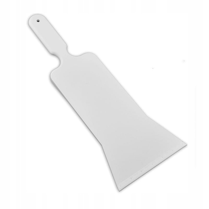 Racleta Spatula Profesionala XL Ergonomica pentru Aplicare Folie Auto Geamuri Tapet Vinil Autocolante Fara Bule si Zgarieturi Detailing Auto Alba 38.5x15cm Plastic Rezistent Instrument Montaj Folie Anti Bule Adezive