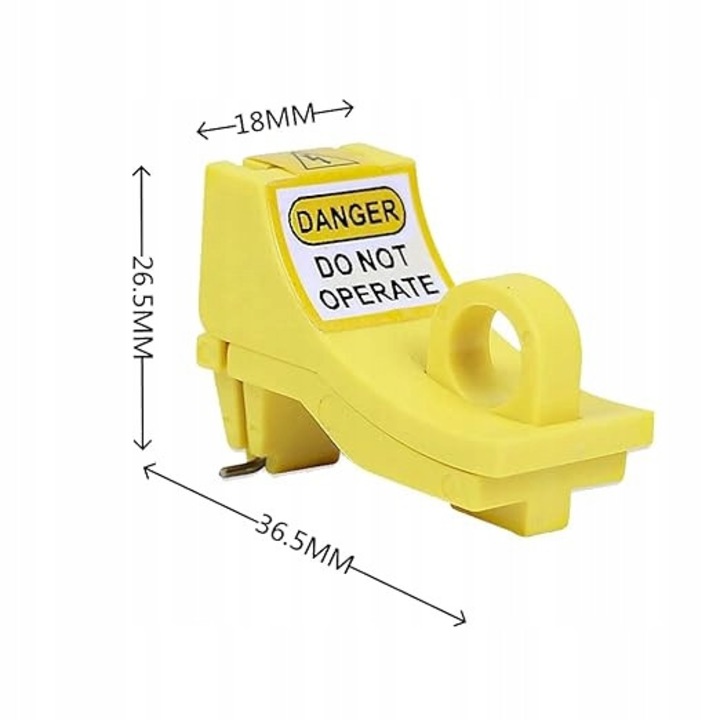 Biztosíték blokkoló elektromos táblához, SinPi, Sárga