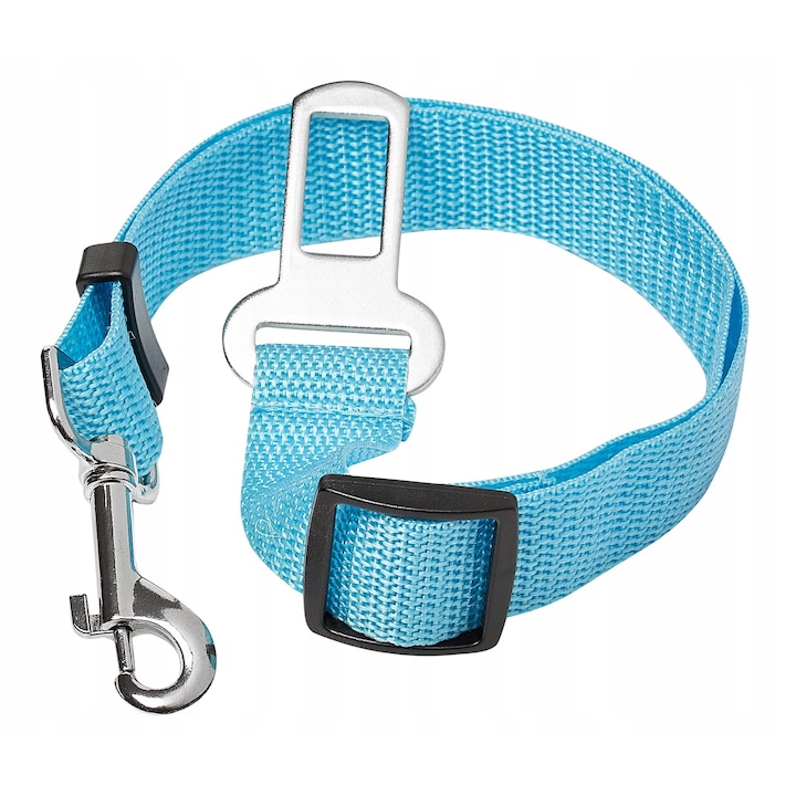 Lesa de siguranta pentru animale, SinPi, Pentru masina, 0.7m, Albastru