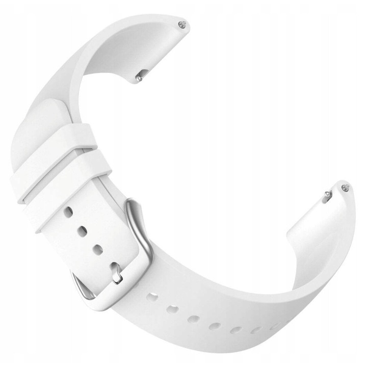 Curea silicon alba 16mm Lavvu LS00W16 pentru ceas smartwatch
