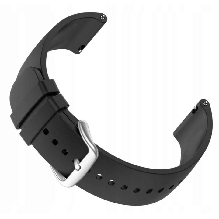 Smartwatch Curea silicon neagra 16mm Lavvu LS00B16, Easy Click