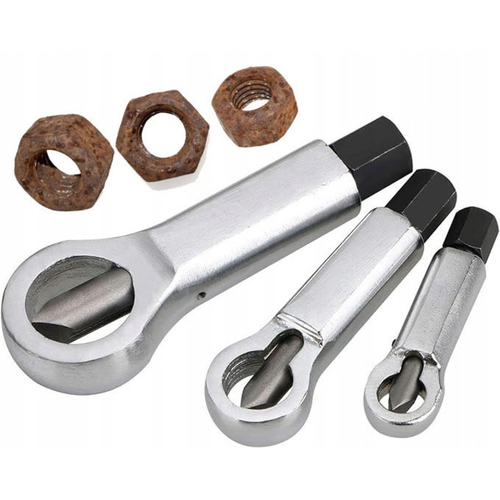 Set 3 extractoare suruburi, SinPi, 3 Dimensiuni