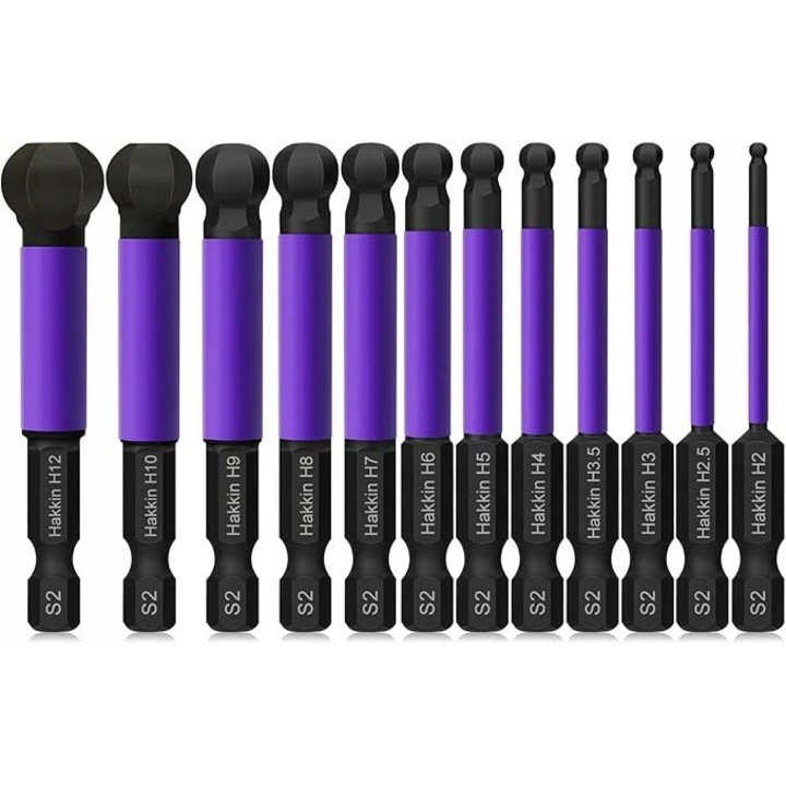 Hakkin 12 darabos bitkészlet, 75mm, Kék/Fekete