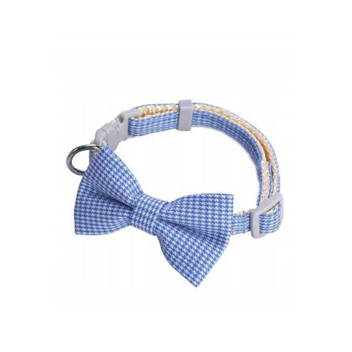 Nyakkendő háziállatoknak, SinPi, Állítható, Kék/Fehér