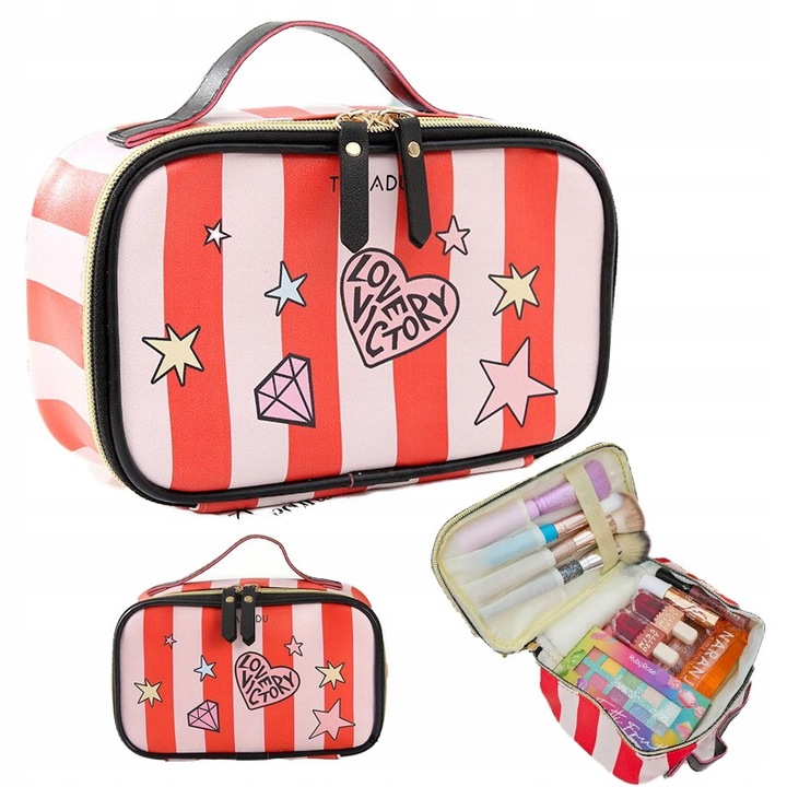 Cosmetica organizator, SinPi, tip kuferek, waterproof, 21x13x8cm