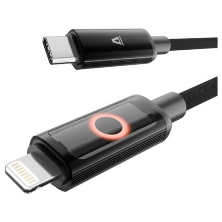 Avax USB-C - Lightning kábel, 0, 5m, szürke