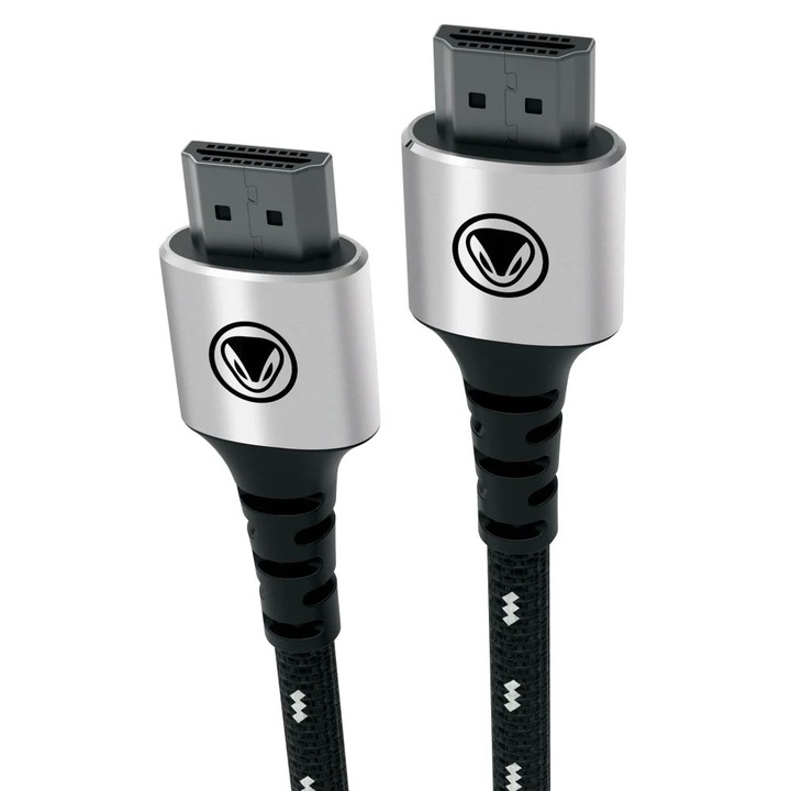 Snakebyte HDMI kábel 5 Pro, 2m, fekete/ezüst