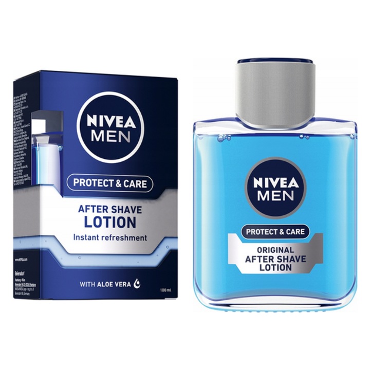 Nivea Men вода за след бръснене 100мл, с алое вера и витамин Е, за хидратация и регенерация