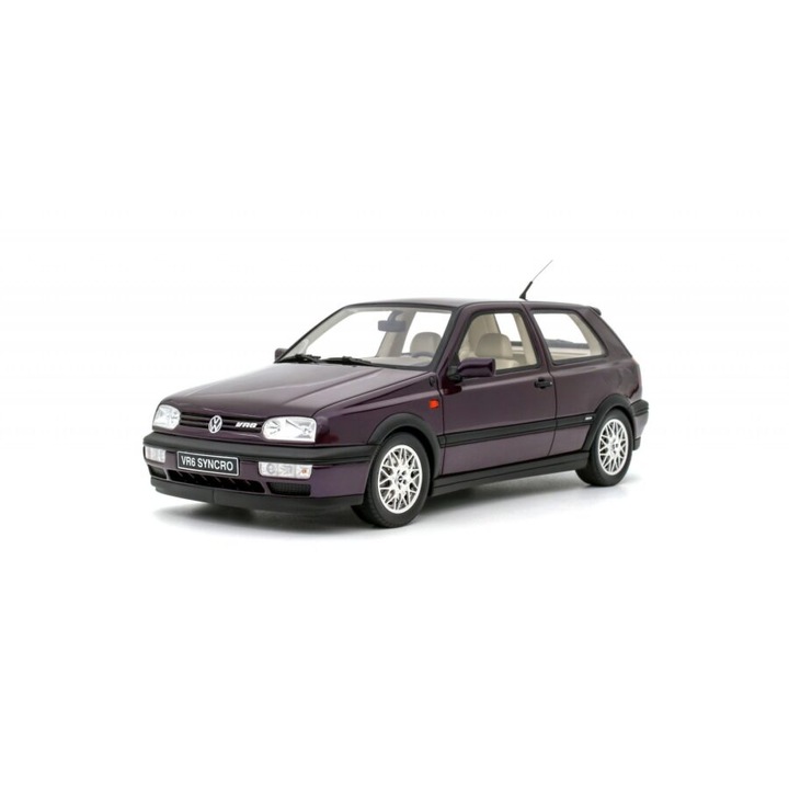 Количка за кола Volkswagen Golf III VR 6 Syncro Purple 1:18 Otto Models (OT1052)